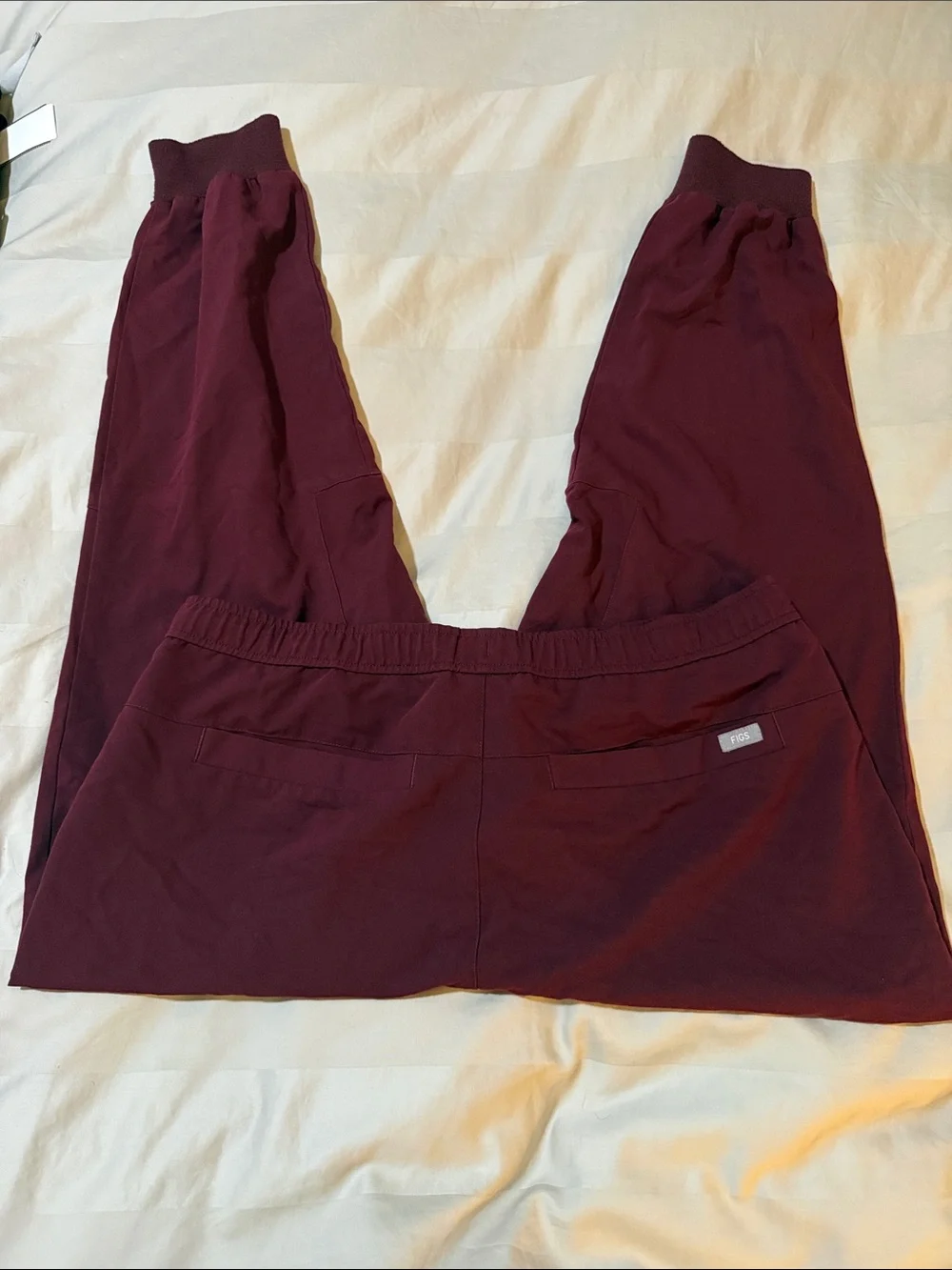 FIGS Men’s Jogger Scrub Pants Maroon/Burgundy Technical Collection -XL